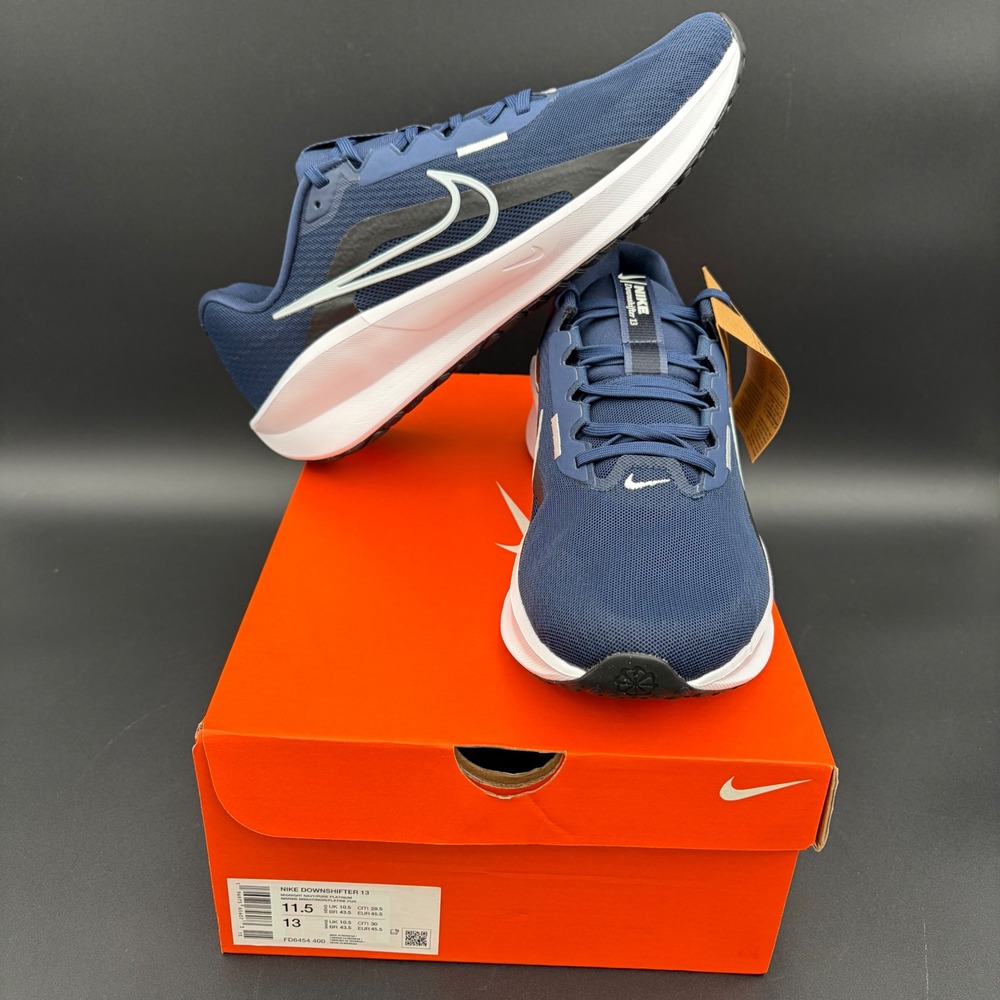 Nike Downshifter 13 Midnight Navy Pure Platinum‎ FD6454-400 Mens 11.5